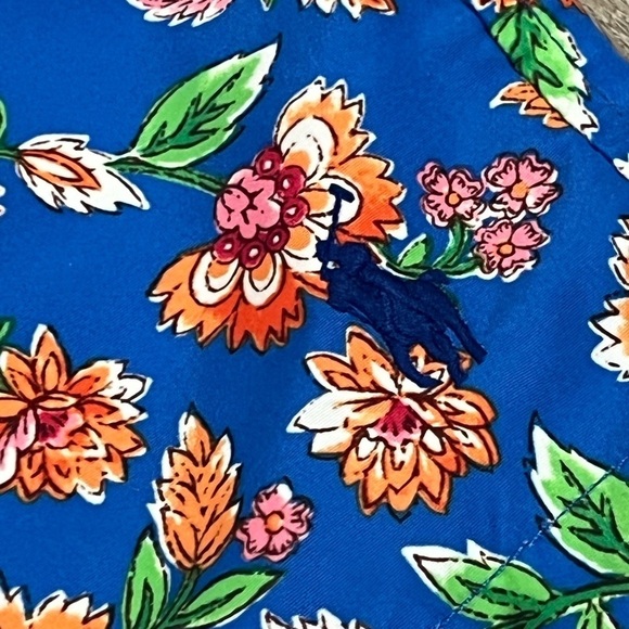 Polo Ralph Lauren 2XLT Tall Navy Paisley Floral Lined Horse Logo Swim Trunks - Picture 6 of 13